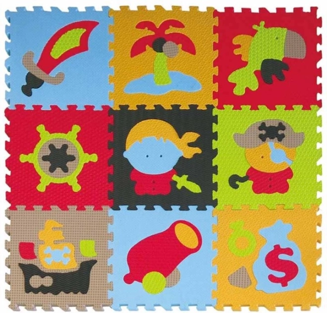 Baby Great pjenaste puzzle pirati 30 × 30 cm