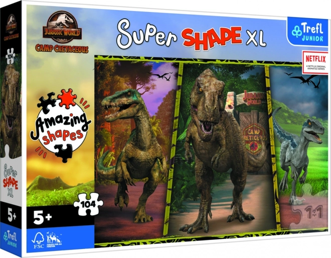 Slagalica Šareni dinosauri XL Super 104 komada