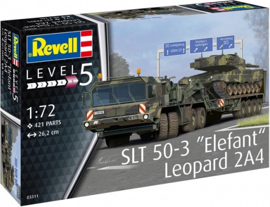 Plastični model SLT 50-3 Elefant + Leopard 2A4