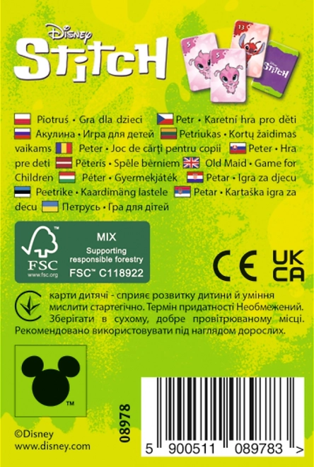 Crni Petar Stitch kartaška igra