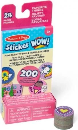Punjenje naljepnica Sticker Wow – omiljeni predmeti