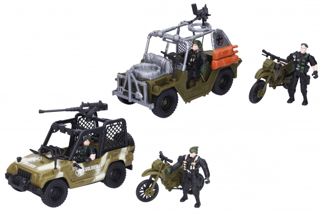 Set vojnika s vozilom 21 cm