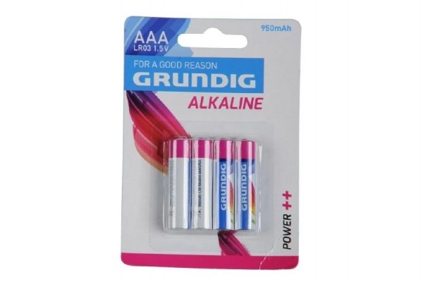 Baterije Grundig LR03/AAA 1,5 V alkalne 4 kom u kartonu