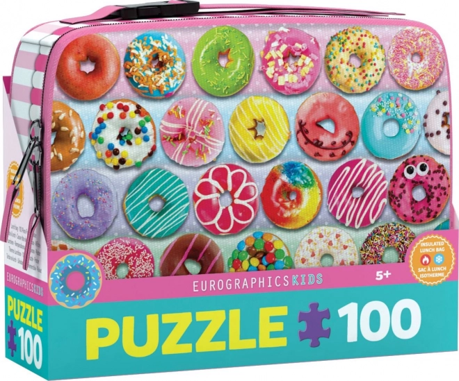 EUROGRAPHICS Puzzle u kutiji za užinu Krafne 100 dijelova