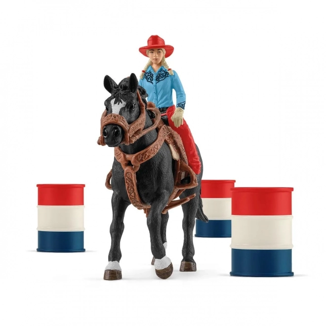 Set s figuricama Farm World Kaubojka i Utrka Oko Bačve