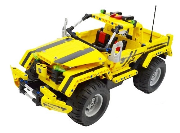 Konstrukcijski set JEEP WRANGLER na daljinsko upravljanje, kompatibilan s LEGO-om, 531 dijelova