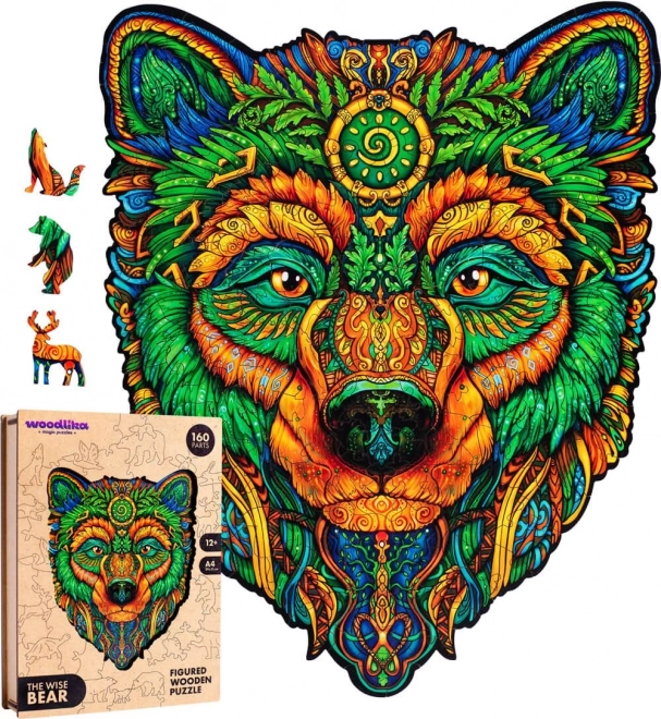 Drvene puzzle Mudri medvjed