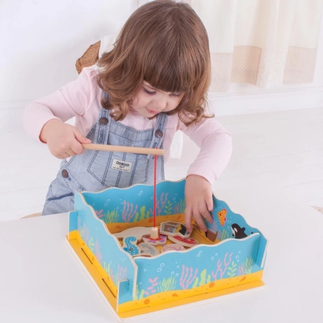 Bigjigs Toys Magnetično pecanje ribica