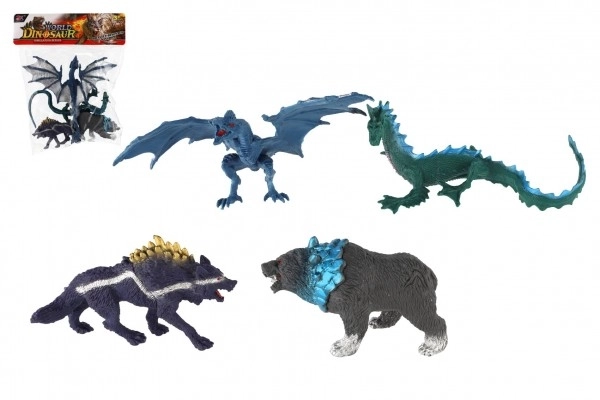 Set plastičnih fantastičnih životinja 4 kom