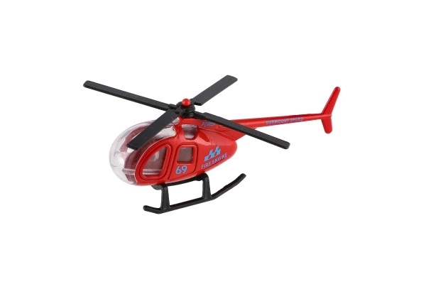 Metalni i plastični dječji helikopter 10 cm