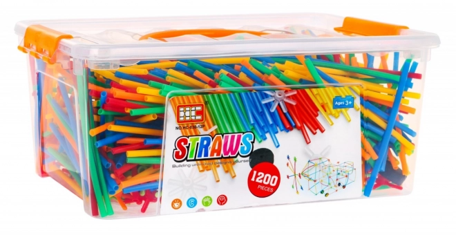 Kreativni građevinski set - slamke 1200 kom