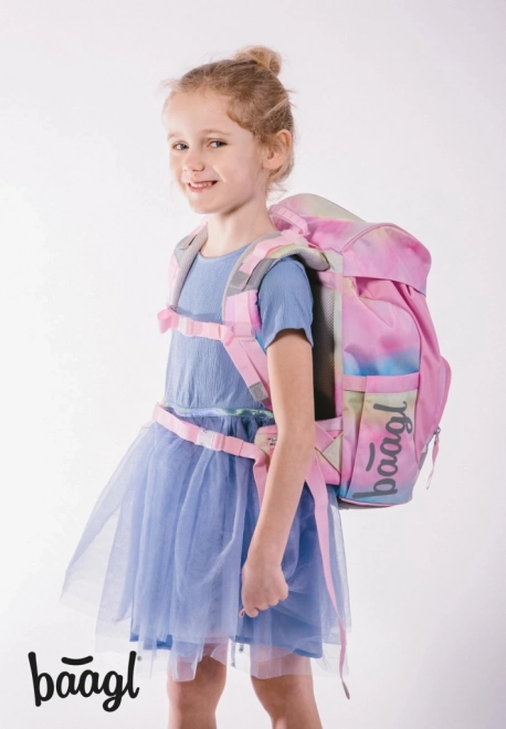 BAAGL Školski ruksak Airy Rainbow Unicorn