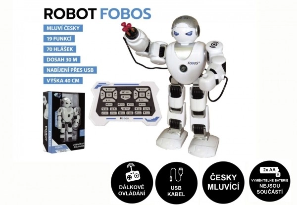 RC interaktivni govoreći robot Fobos - 40 cm