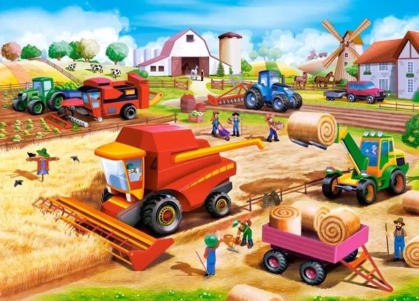 CASTORLAND Puzzle Rad na farmi 60 dijelova