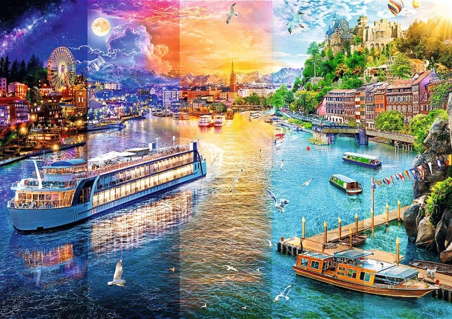 Puzzle od 1000 dijelova Plovidba rijekom