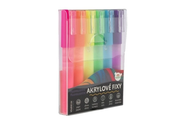 Fluorescentni akrilne markere za različite površine 6 kom