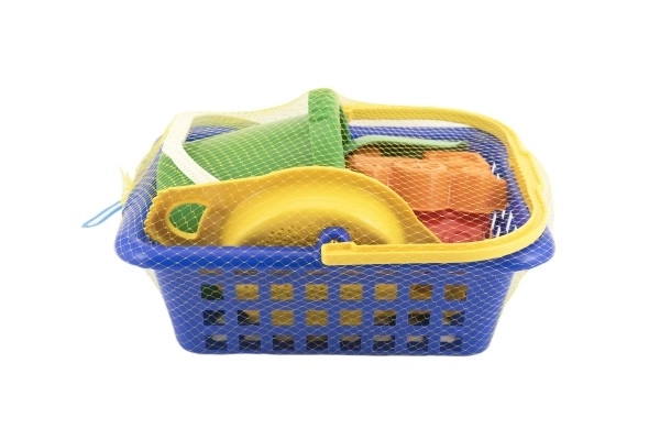 Košara set - 2 kalupi lopatica grabljice sito kanta košara za kupovinu plastika 12m+