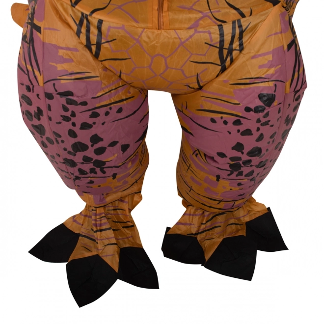 Kostim na napuhavanje dinosaurus T-REX smeđi