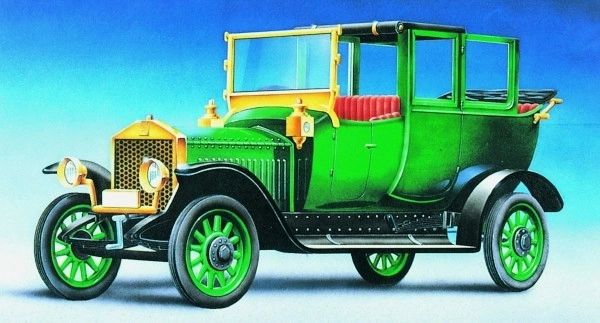 Model Olditimer Rolls Royce Silver Ghost 1911 1:32 15,2x5,6cm u kutiji 25x14,5x4,5cm