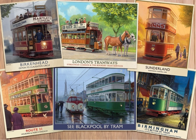 Puzzle povijesne tramvaje 1000 komada