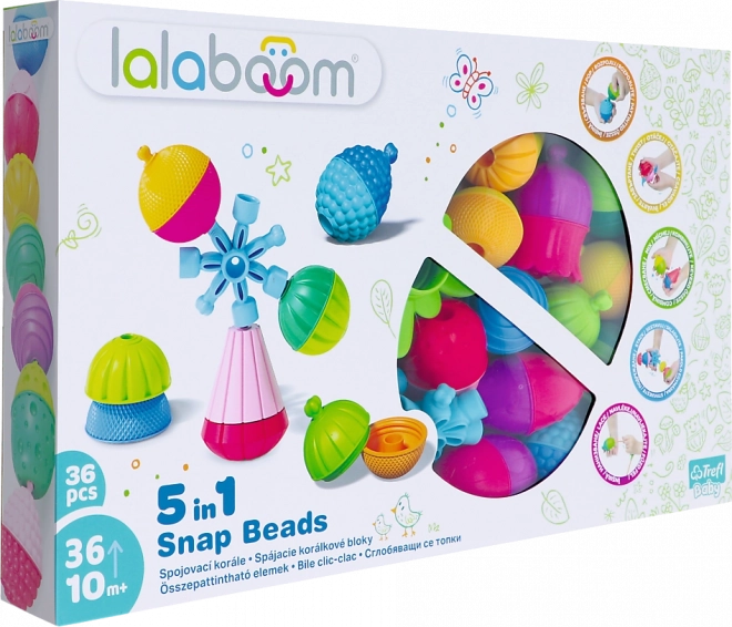 Lalaboom 5v1 spojne perle velike set 36 dijelova