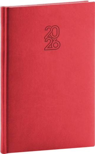 Tjedni planer Aprint 2026 crveni 15 x 21 cm