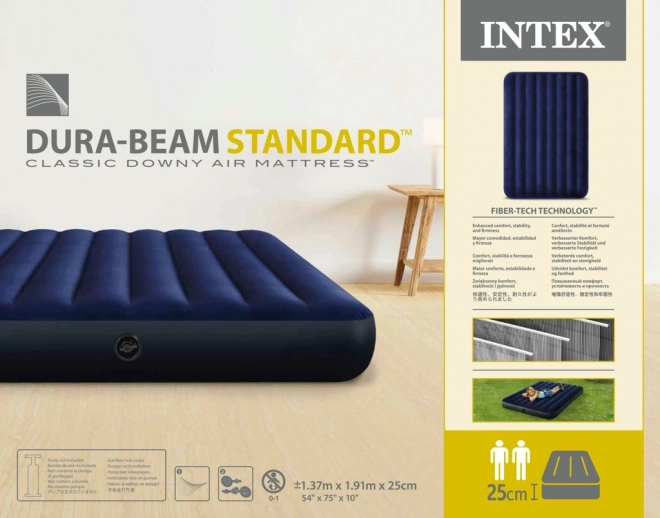 Nafukovací madrac INTEX Double Velour 191x137 cm