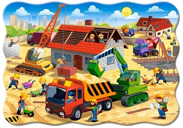 Puzzle Kuća u gradnji 30 dijelova