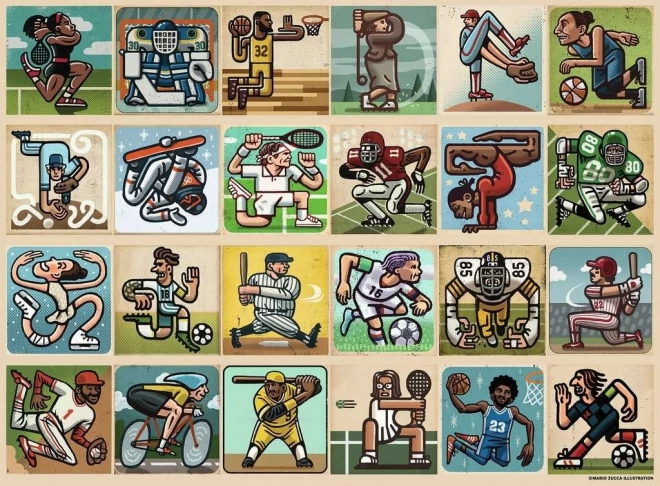 RAVENSBURGER puzzle nevjerojatni sportaši XXL 300 dijelova