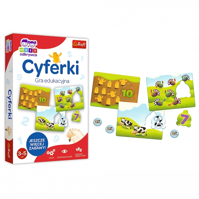 Edukativna igra Brojevi iz serije Mali Istraživač Trefl
