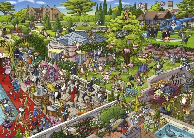 Puzzle Mačja zabava 1000 dijelova