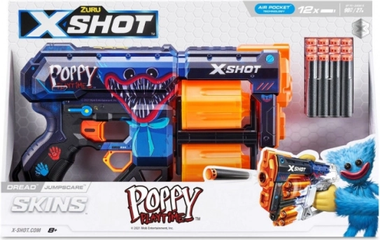 X-SHOT Skins Dread Jumpscare – pjenasti pištolj na strijele (12 strijela)