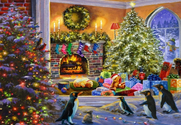 Puzzle Bluebird Čaroban pogled na Božić 500 dijelova