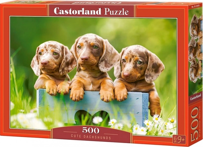 Puzzle 500 komada Slatki jazavčari