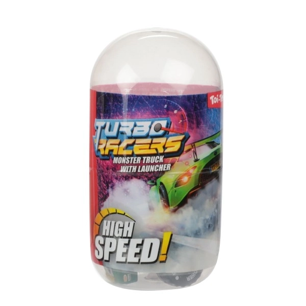 Auto terensko mini sa starterom plast 4cm u plastičnom jajetu 5x10cm 12ks u kutiji