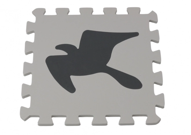 Mekane puzzle Kontrastna podloga Edukativna pjena EVA siva 28 dijelova.