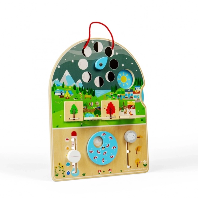 Bigjigs Toys Drvena motorna ploča Vrijeme