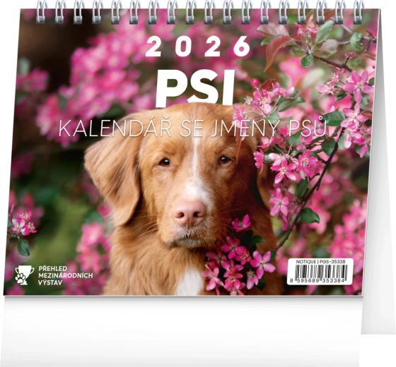 Stolni kalendar Psi s imenima pasa 2026