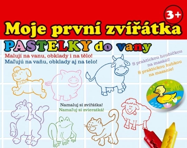 Pastelne boje za kadu - Moje prve životinje 10 komada