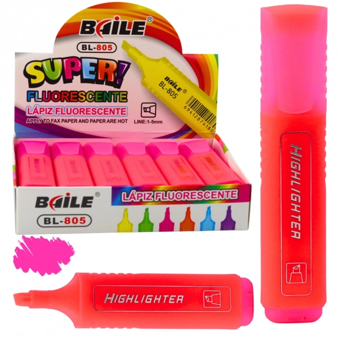 Neonski marker intenzivne ružičaste boje