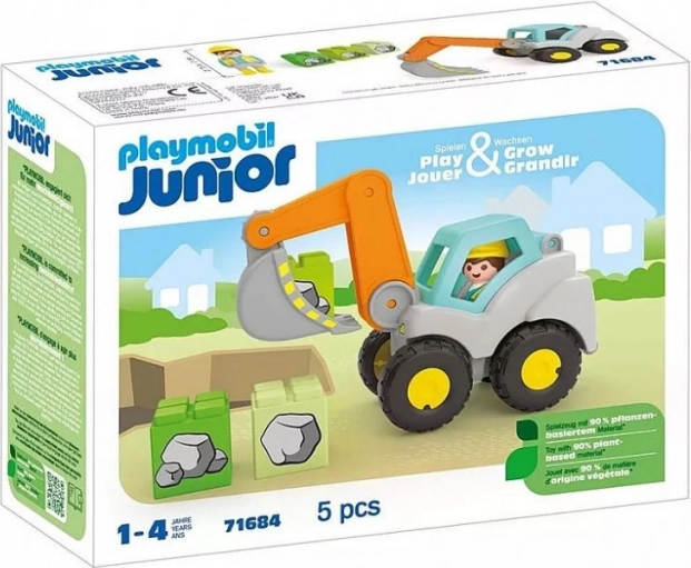 Playmobil Junior građevinski set s figuricom – bager