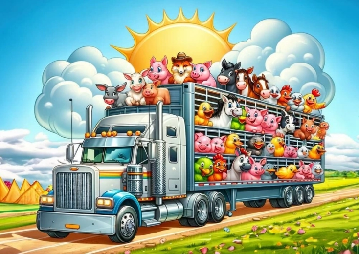 Art Puzzle Put kamionom 100 dijelova