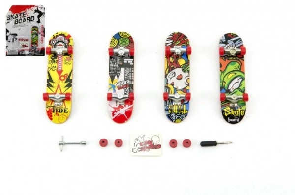 Prstni skateboard s dodacima - 10 cm