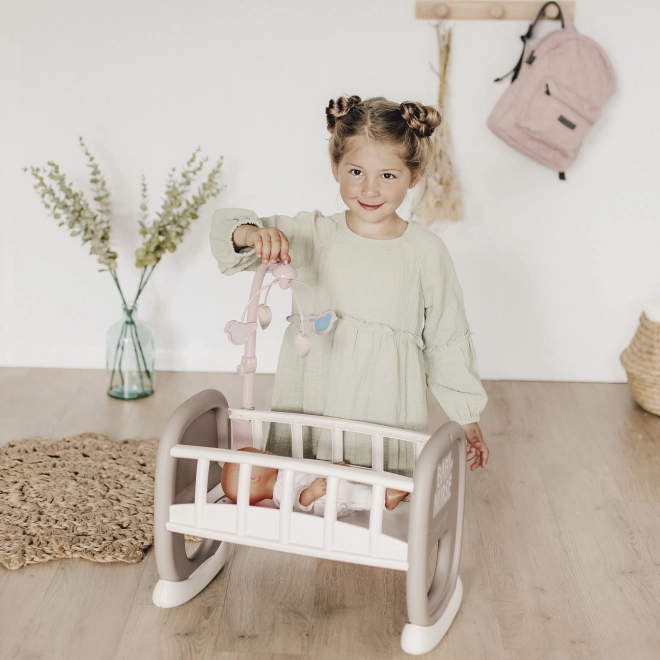 Smoby Baby Nurse kolijevka s vrtuljkom za lutke