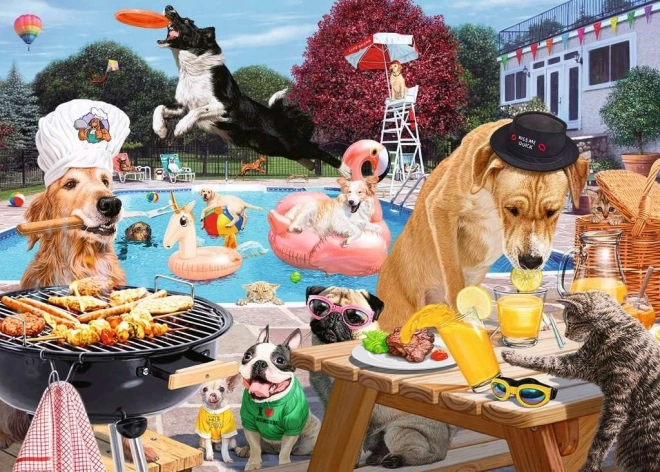 Puzzle Psi ljetni dani 1000 dijelova