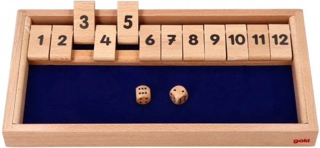 Goki Shut the box igra na stolu za 2 igrača