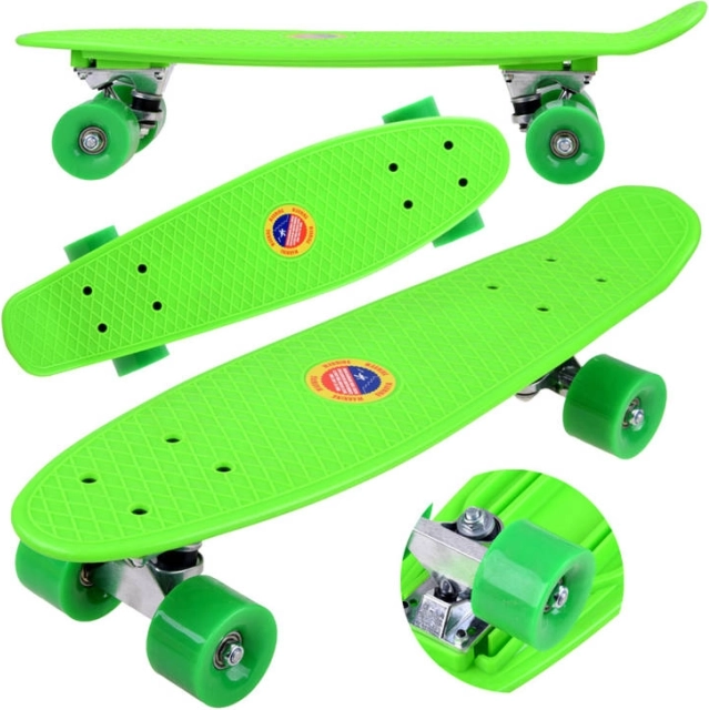 Fiszka skateboard za djecu do 50 kg – Zelena