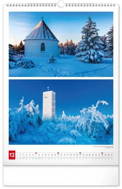 Zidni kalendar Moja domovina 2025, 33 x 46 cm