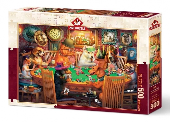 ART PUZZLE Puzzle Psi igrači kartama 500 dijelova