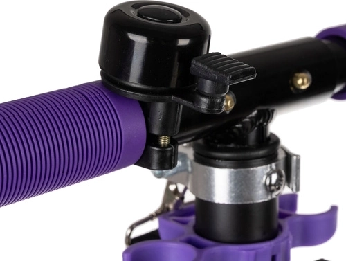 Sklopivi gradski romobil za djecu s velikim kotačima (200 mm) – ljubičasta